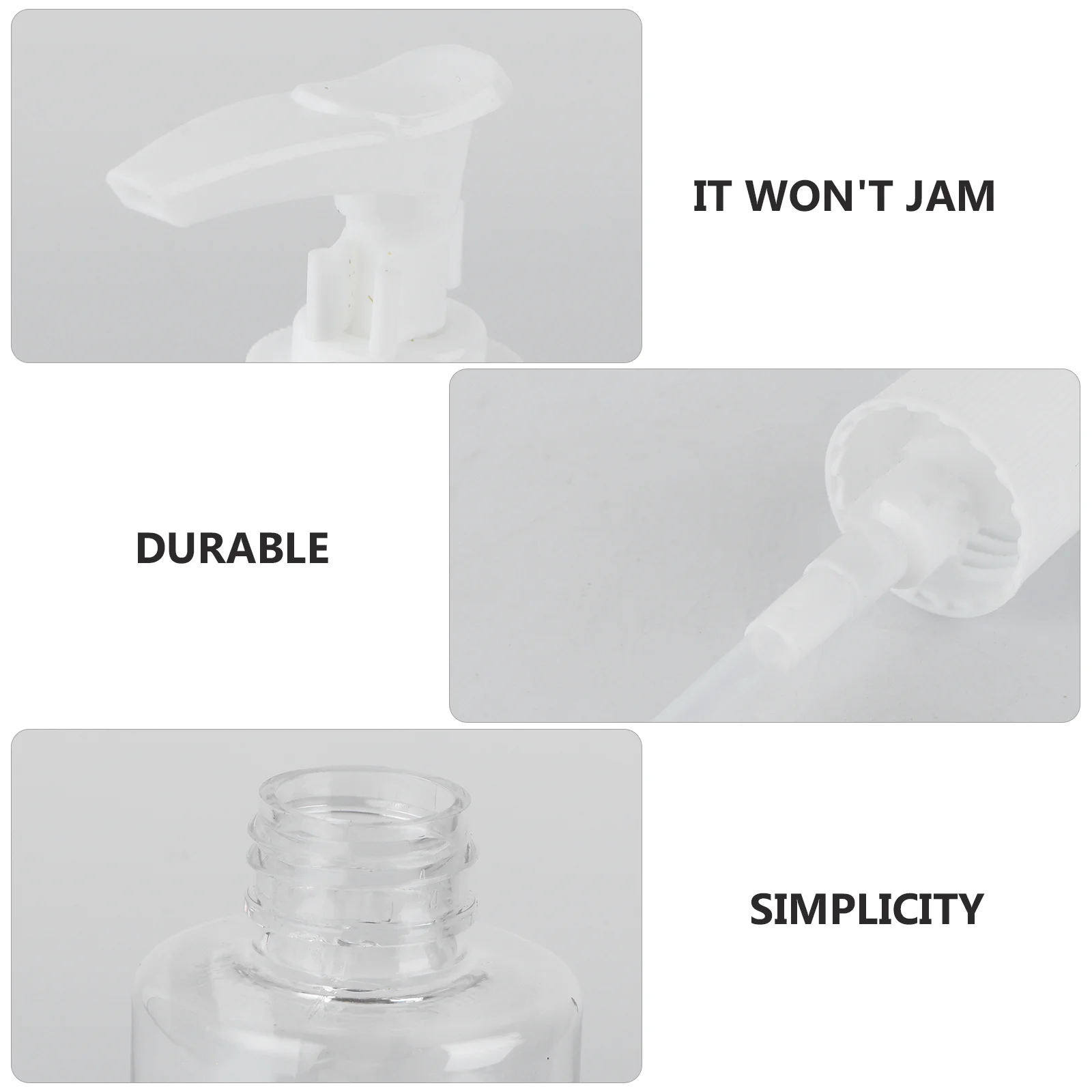 

10pcs Empty Pump Bottles 200Ml Clear Plastic Refillable Dispenser For Travel Essential Oil Lotion Shampoo Soap Liquid Cream