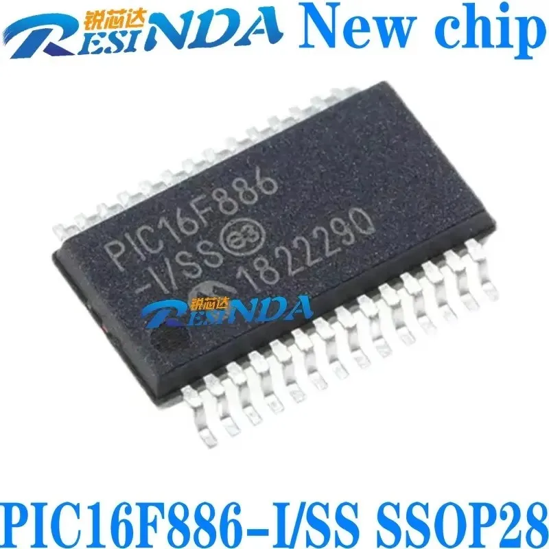 PIC16F886-I/SS SSOP28 Novo chip 100% novo e original