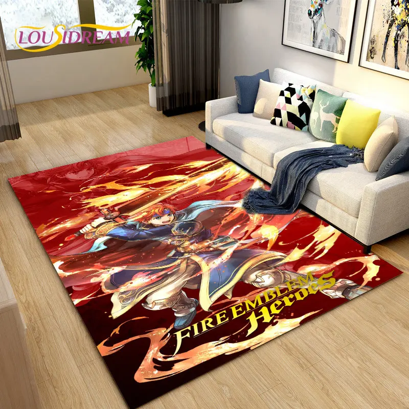 Fire Emblem Series Game Gamer Area Rug,Carpet Rug for Living Room Bedroom Sofa Doormat Decoration, Kids Play Non-slip Floor Mat