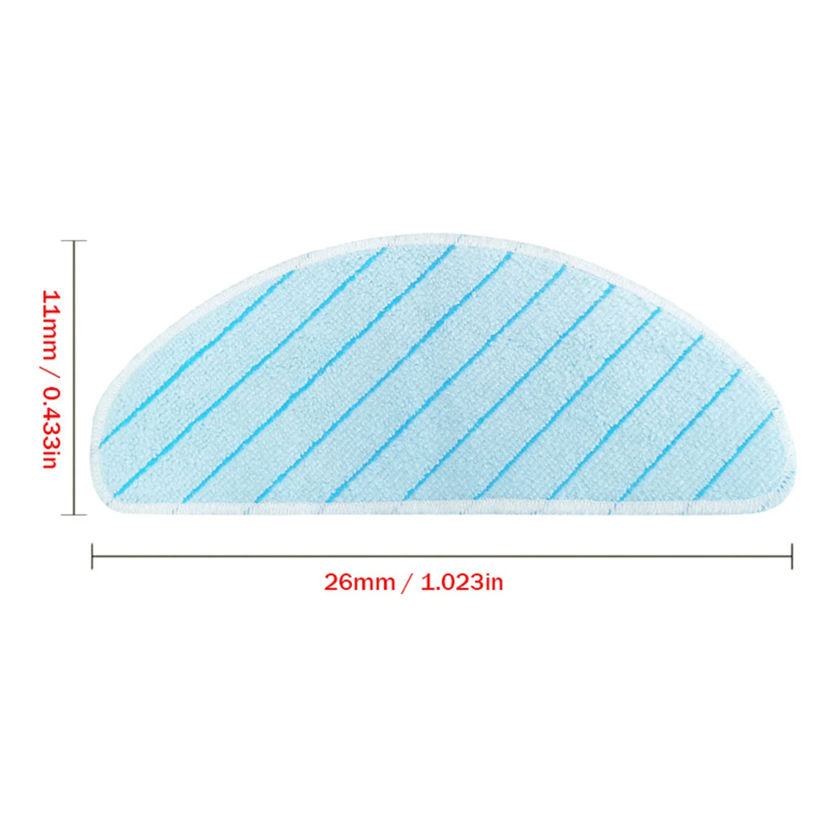 แผ่นม็อบผ้าถูพื้นซักได้สำหรับ Ecovacs deebot ozmo T8 aivi T8 MAX T9เครื่องดูดฝุ่นทำความสะอาดได้สูงสุด (5ชิ้น)