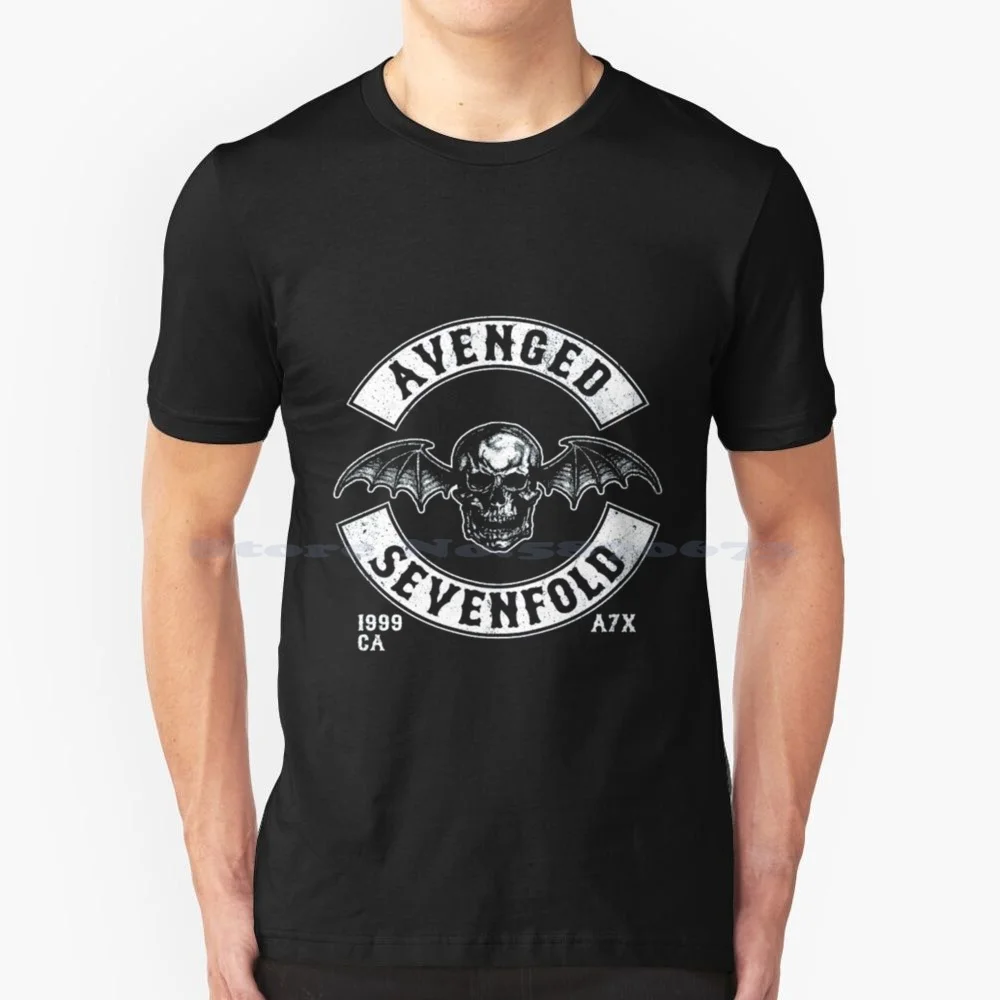 Scary Skull Flying T Shirt 100% Cotton Tee Avenged Sevenfold Music Avenged Sevenfold Album Avenged Sevenfold Song Avenged