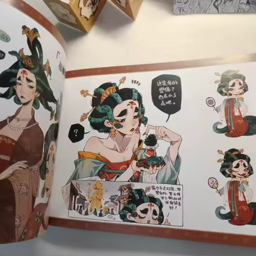 JuanMao Original Artbook | Tianwen Kadokawa Illustration Collection|with EXCLUSIVE Signed Card+Poster+Accordion Booklet Gift Set - Image 3