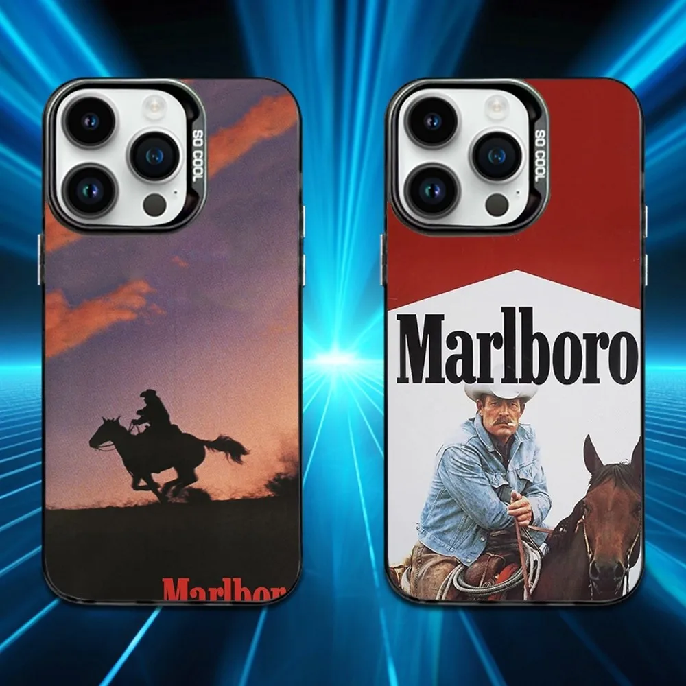 

Cigarette Art M-Marlboro-ES Phone Case For iPhone 16,15,14,13,12,11,Mini,Pro,MAX Black Matte Shockproof Cover