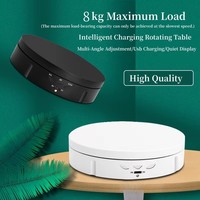 146mm Jewelry Display Turntable Stand Model Toy Electric Rotating Table 360°Panoramic Electric Rotating Display Stand