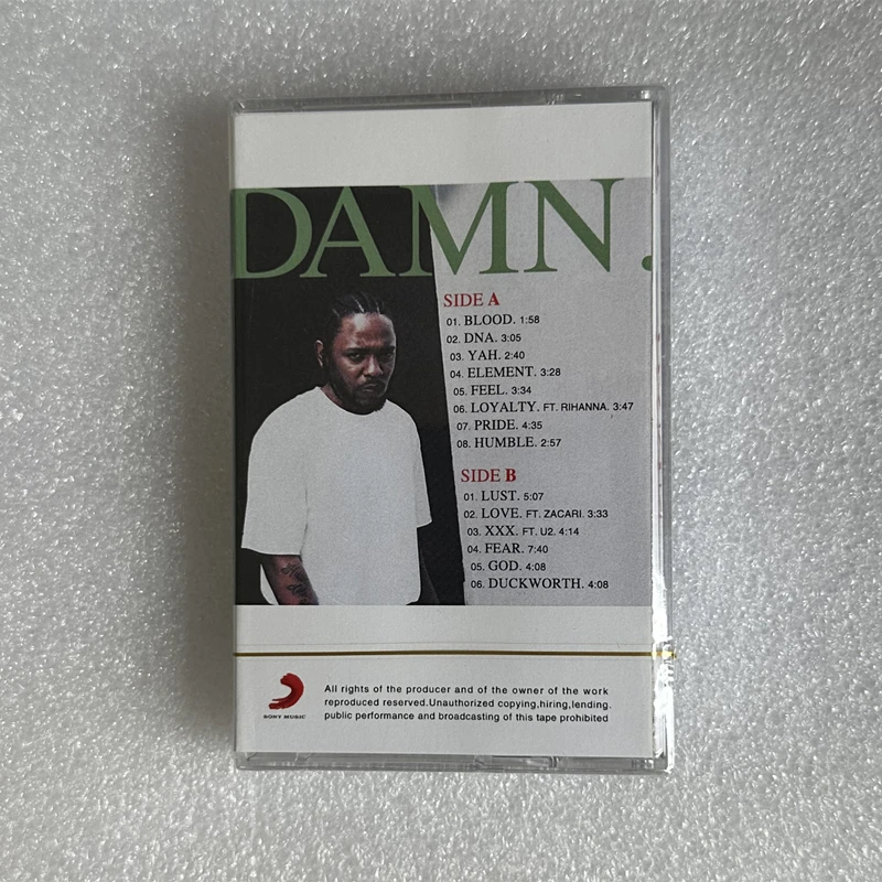 K.Dot Kendrick Lamar cinta musical álbum DAMN casetes de amor grabadora de Cosplay Walkman coche trampas de sonido caja colección de música de fiesta