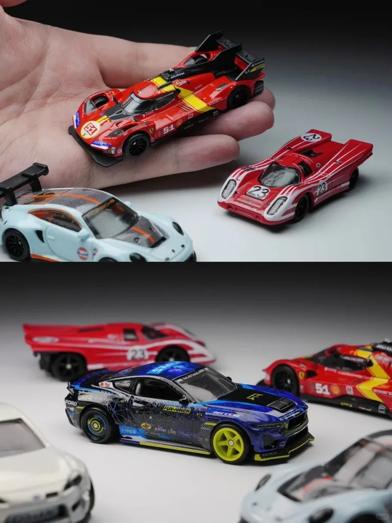 新しいホットウィールプレミアムカーカルチャーサーキットレジェンドおもちゃ男の子1/64ダイキャストフェラーリフォードマスタングポルシェパンデムスバルギフトFPY86