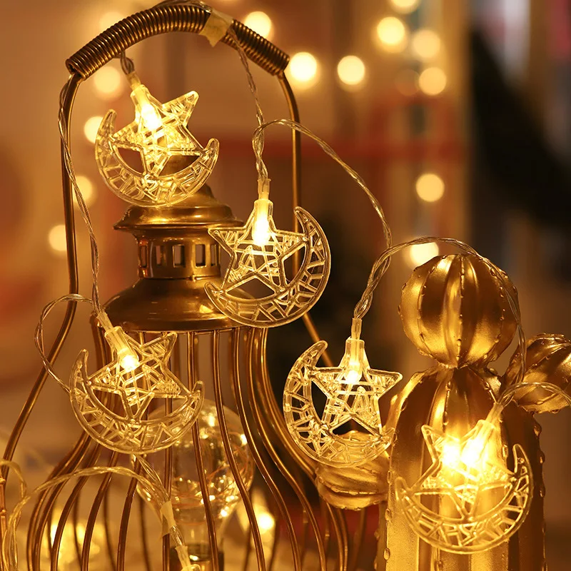 

1pcs Eid Mubarak Rotatable Acrylic Countdown Calendar Gold Silver Moon Shape 2025 Ramadan Kareem table Decoration Supplies