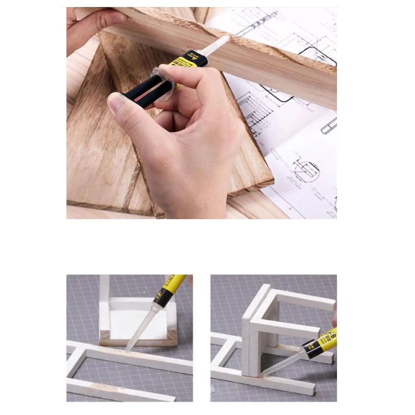 Ab Glue Strong Liquid Glue 25ml Portable Epoxy Glue for DIY Crafts Crack Filling or Sealing