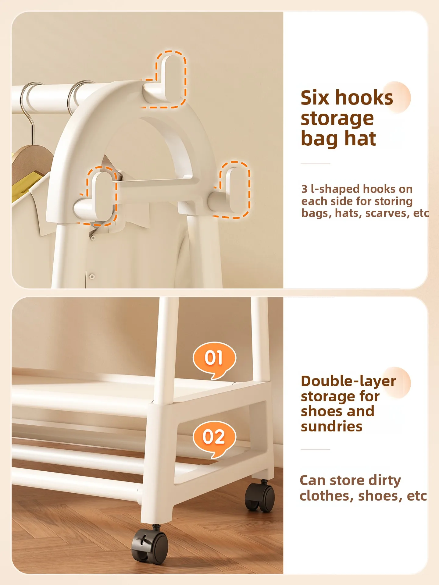 

Простая портативная напольная вешалка для одежды Drng Ra, компактная многофункциональная вешалка для одежды для спальни, органайзер для хранения, подставка