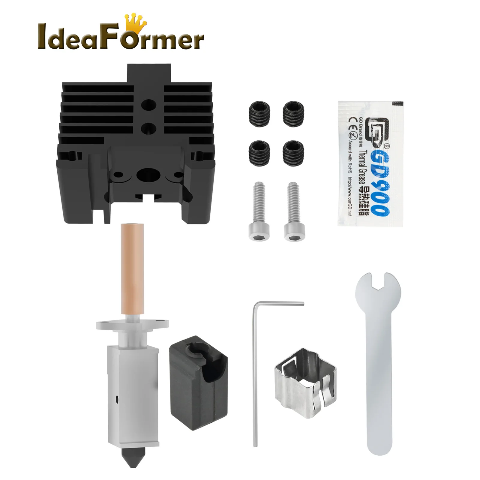 

Nozzle Bambulabs X1 X1C P1P P1S hotend P1P Thermistor Upgrade Bambu Lab Hotend Upgrade 2.0 Version bambulab Bi Metal Fit Bambu