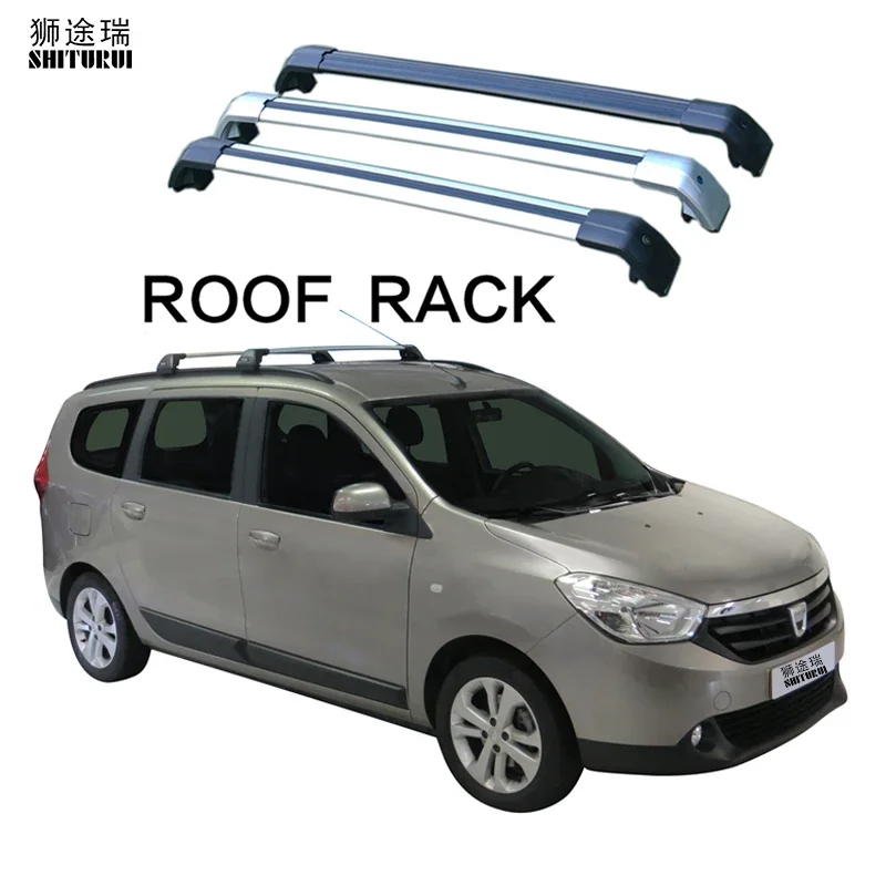 2Pcs Roof bars For DACIA LODGY 5 DOOR MPV 2012 - 2021  Aluminum Alloy Side Bars Cross Rails Roof Rack Luggage Carrier