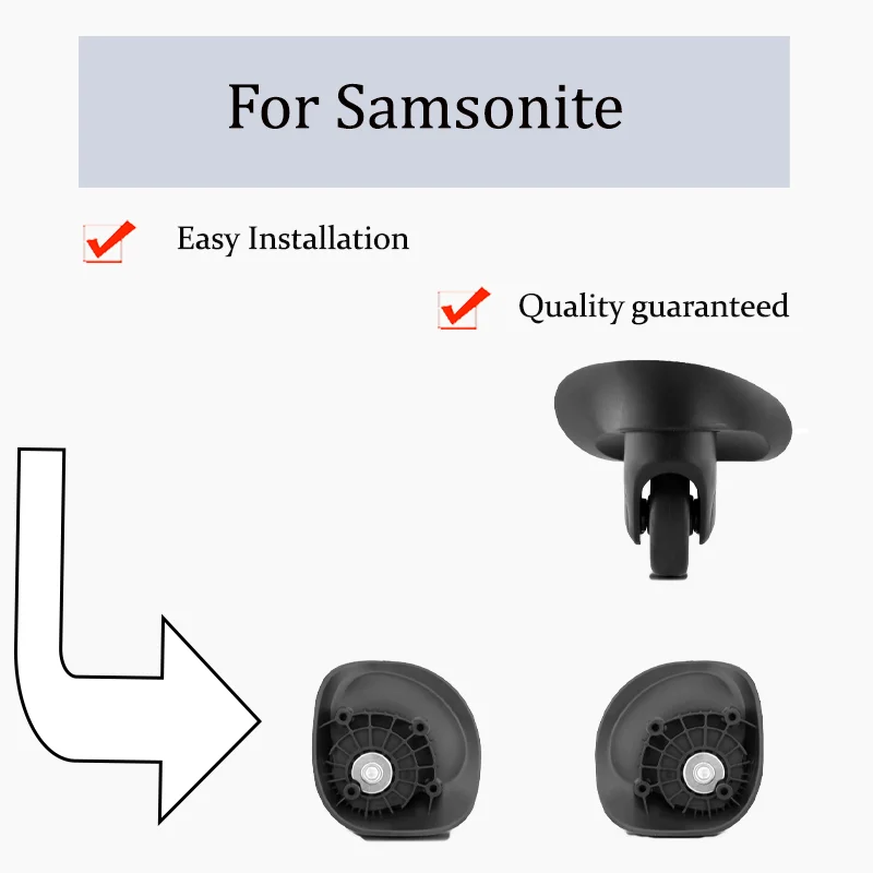 

For Samsonite 642 Replacement Wheels for Luggage Universal Spinner Roller Luggage Repair Kit Universal Luggage Roller Kit Quiet