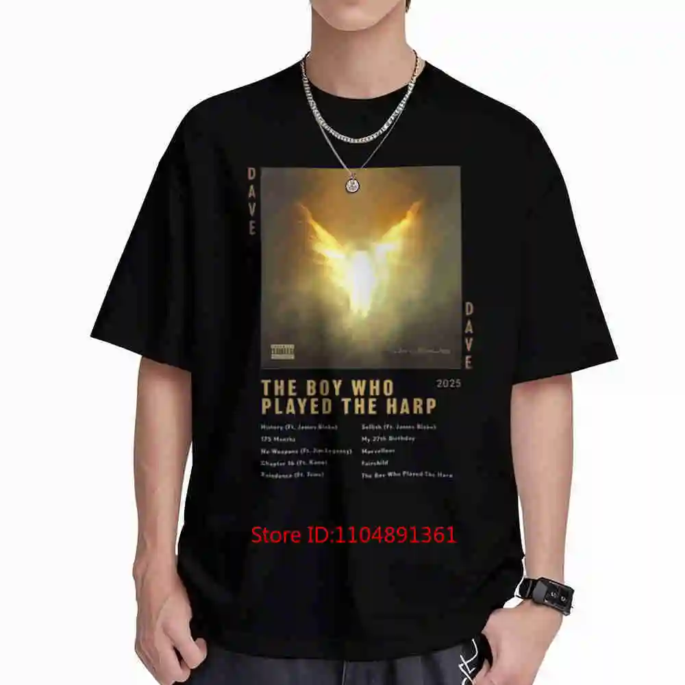 Dave The Boy Who Played Harp Santan Bootleg Short Sleeve Tee 100% Cotton T-Shirt