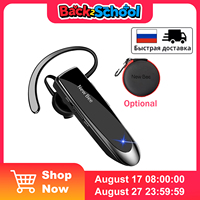 New Bee B41 Bluetooth Headset Wireless Earphones Single Earpiece Hands-free Headphones 24H Talk with Mute Button Driver Office