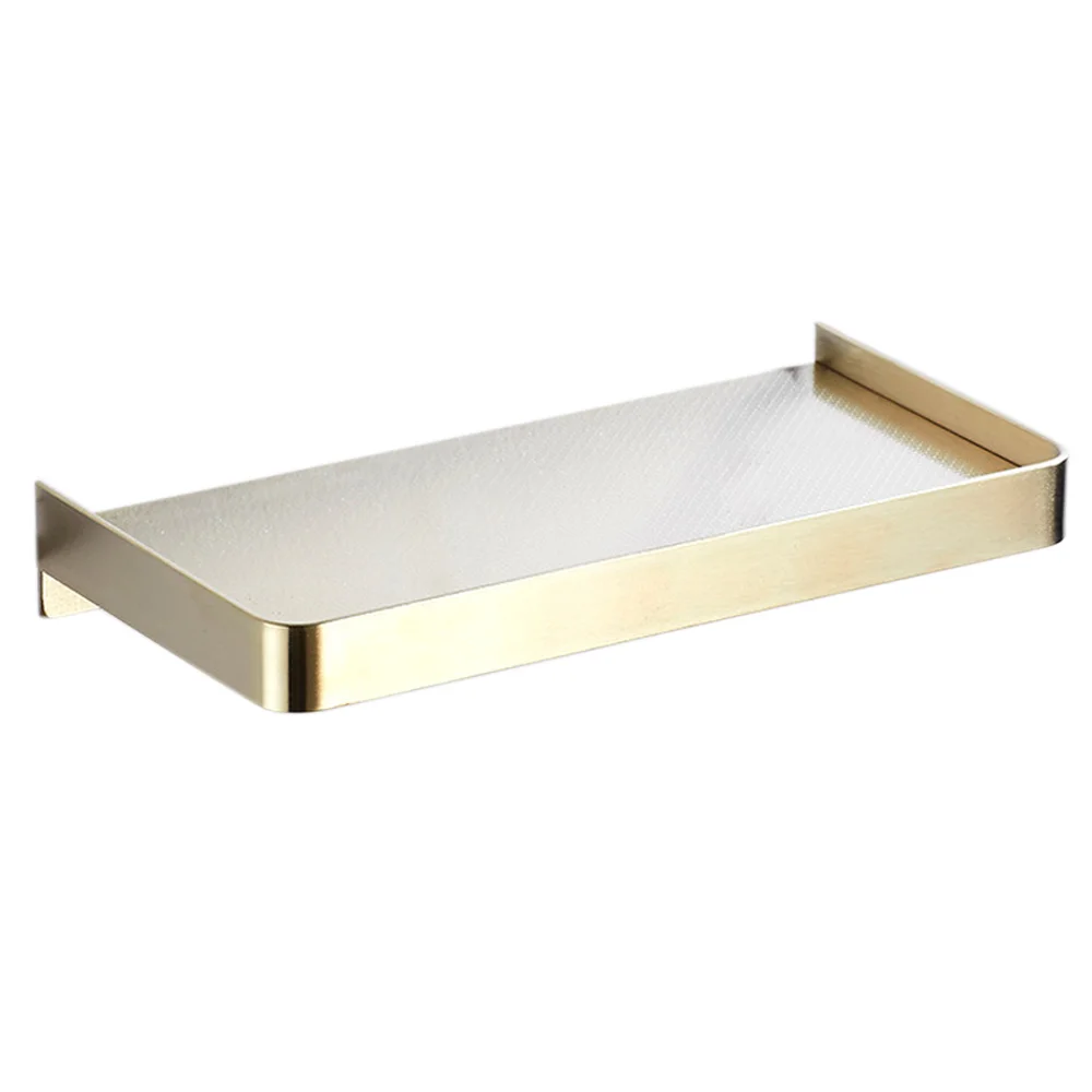 

Sale Bathroom Shelf Phone Storage Rack Shelves Stainless Steel Wall Mount Shower Basket Holder Phone Holder (Gold)