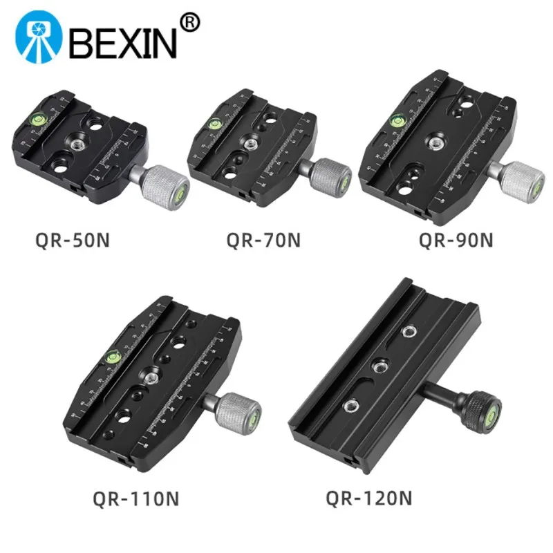 BEXIN QR50N QR70N QR90N Camera Quick Release Clamp Tripod Ball Head Mount Adapter Portable Stand Compatible Arca Swiss Plate