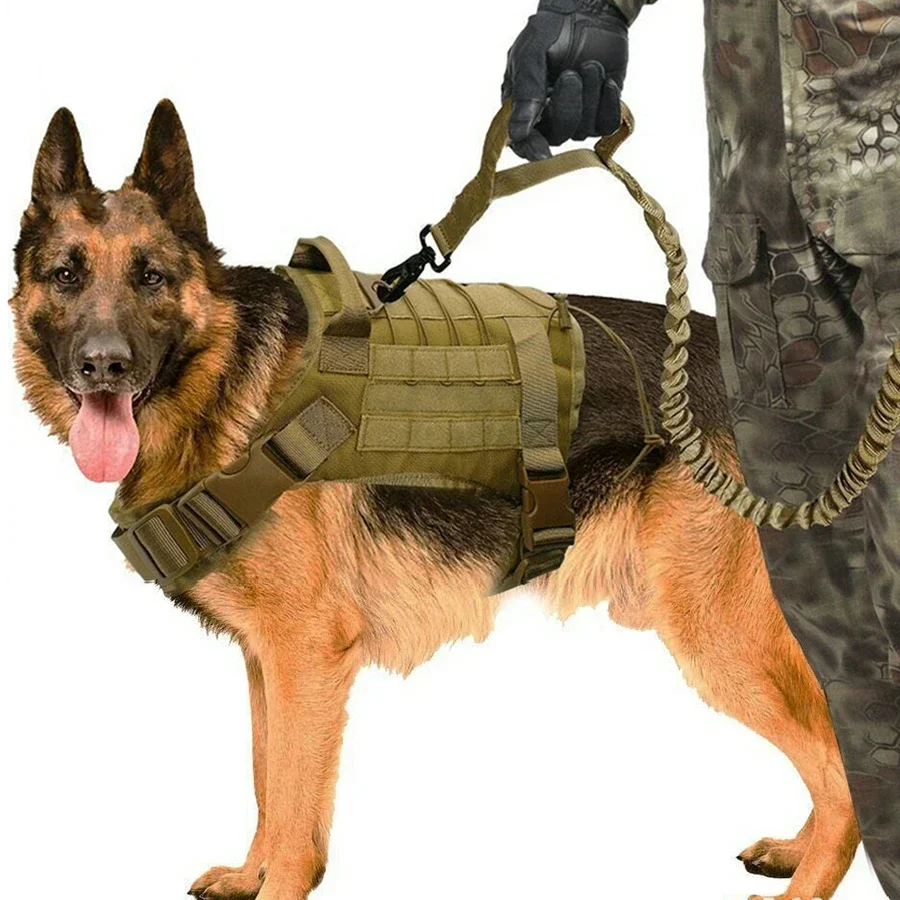 Tactical Dog Vest set Breathable Vest Working Pet Dog Durable Nylon Vest Kit