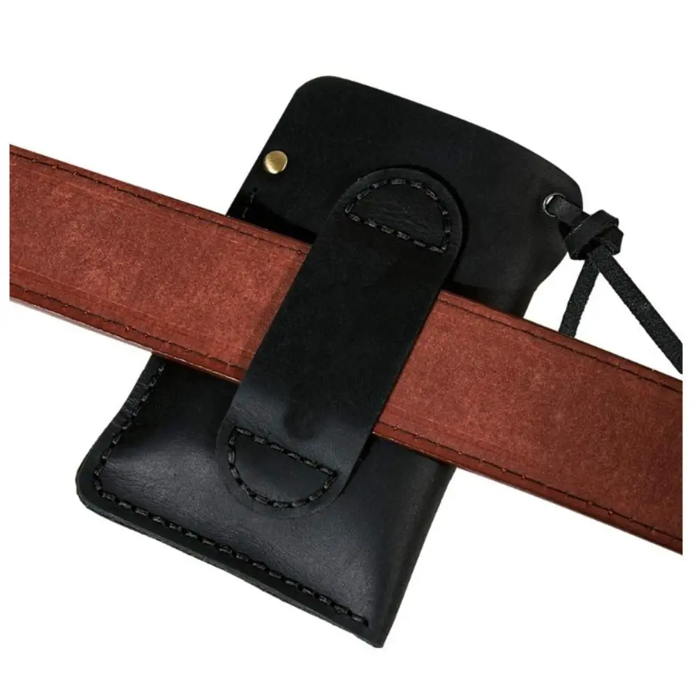 ของแท้หนังหนัง EDC Organizer เข็มขัดคลิป Handmade เครื่องมือกลางแจ้งกระเป๋ามัลติฟังก์ชั่น 3 กระเป๋า EDC กระเป๋ากระเป๋า