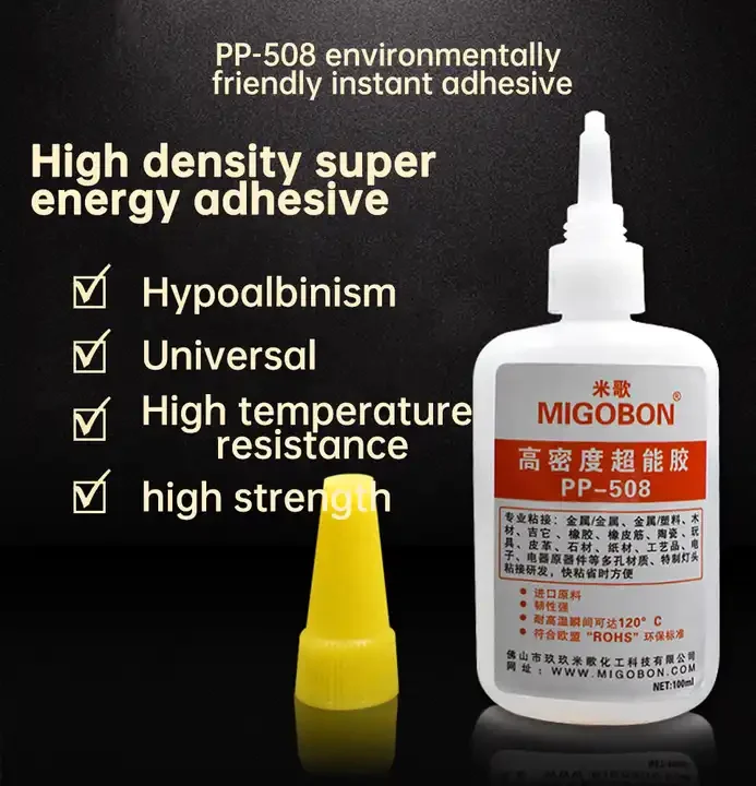 PP Environmental Protection Adhesive, Resistente a Alta Temperatura, Componentes Eletrônicos Pegajosos, Cola Metálica, 100ml