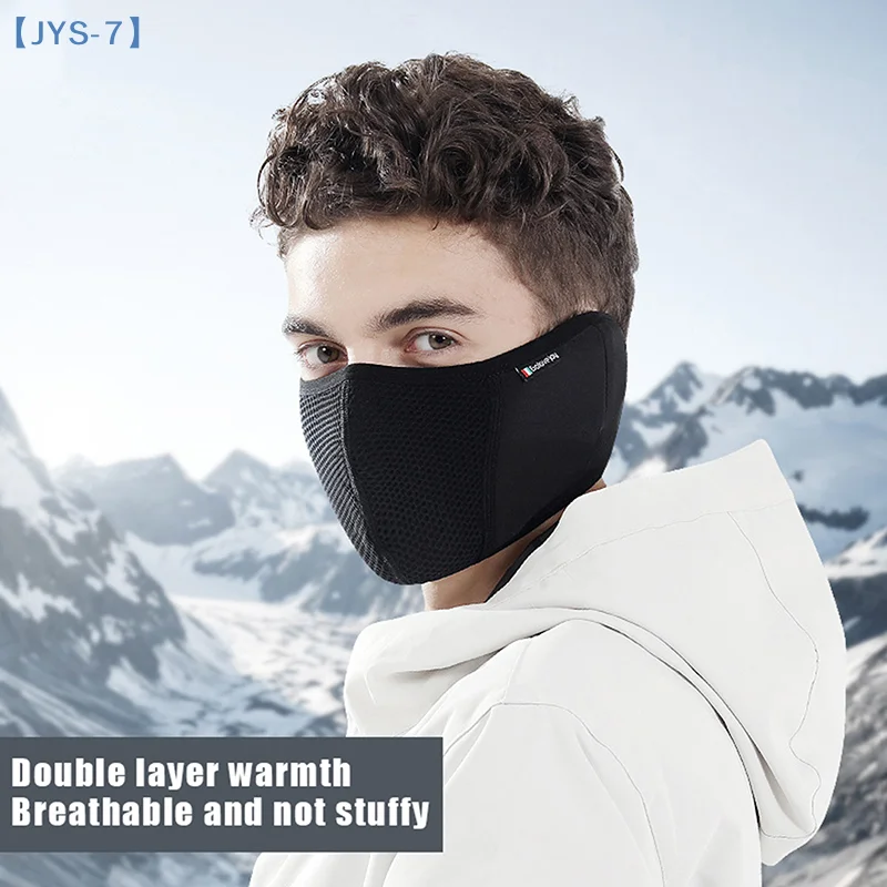 【JYS-7】غطاء رأس مضاد للتجمد للدراجات النارية للتزلج في الشتاء، نصف حماية للوجه، قناع أذن دافئ من الصوف، قناع وجه مقاوم للرياح