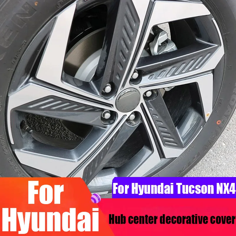 

Wheel hub center decorative cover automotive exterior decoration accessories For Hyundai Tucson NX4 2021 2022 2023 2024 2025