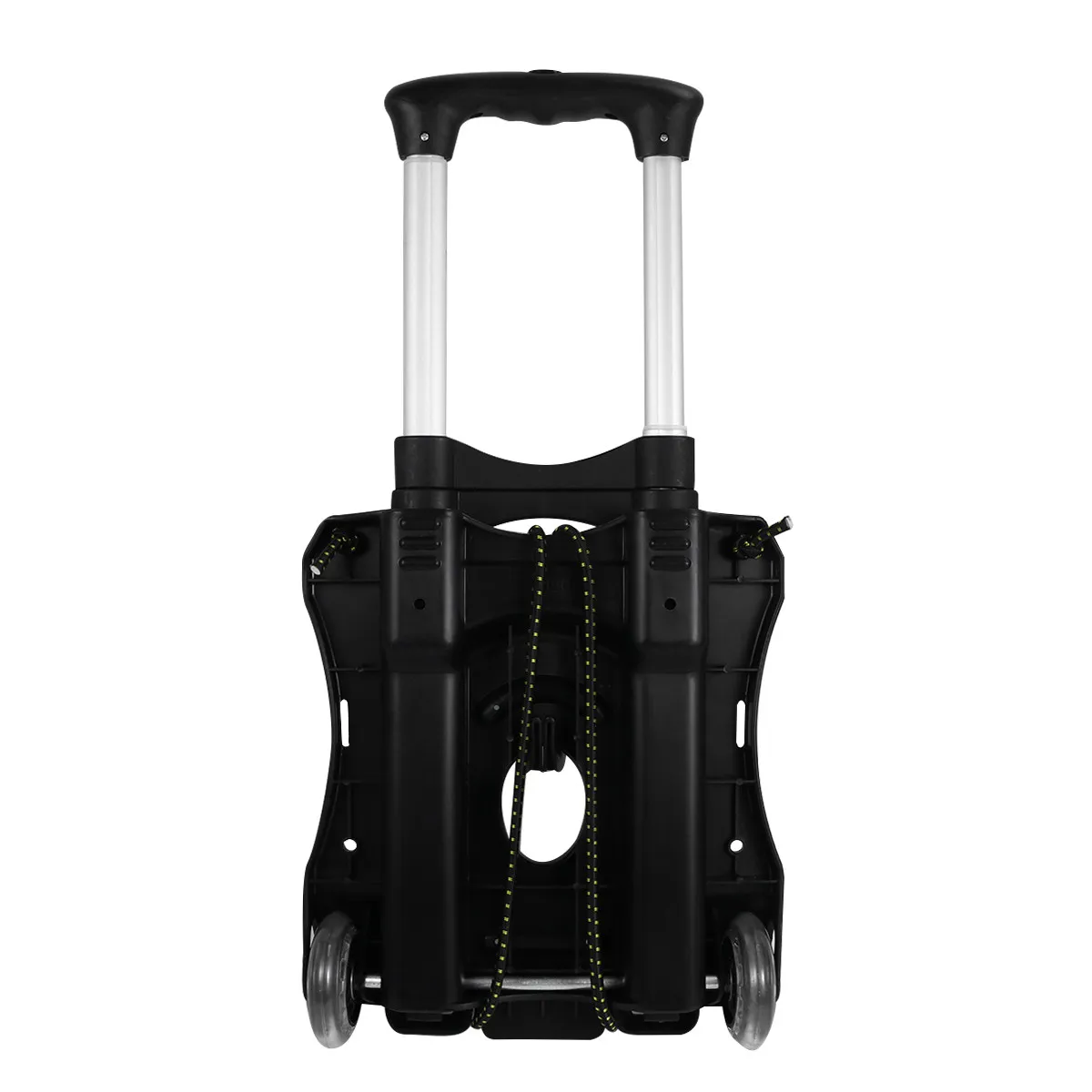 

1 шт. портативная складная тележка-чемодан, сверхпрочная пластиковая ручная тележка-ящик для хранения, черная, с утолщенными бесшумными колесами, для покупок и рынка