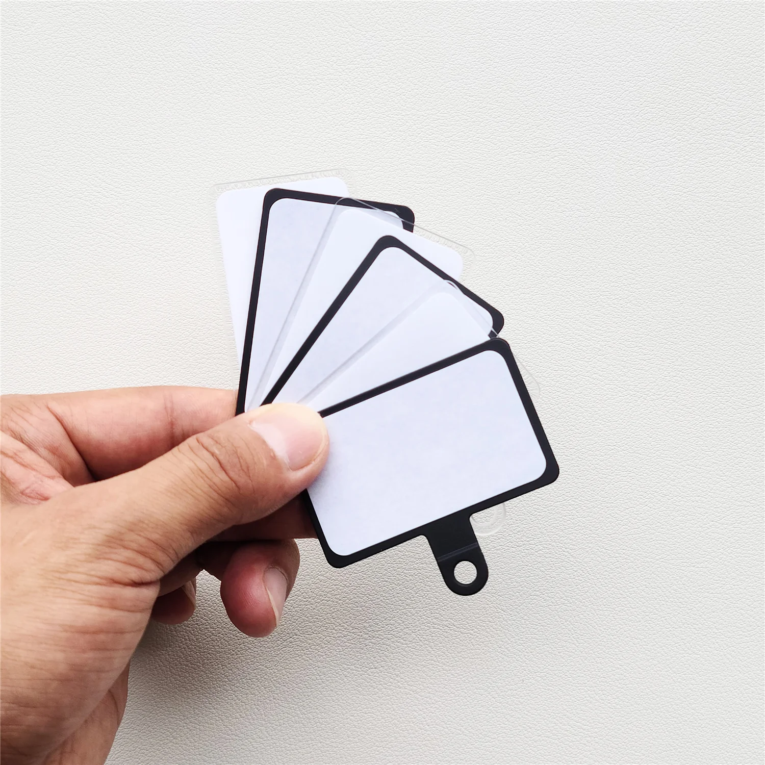 

1-5 Pcs Dual Side Adhesive Lanyard Strap Patch Gasket For Mobile Phone Hang Crossbody Cord Clip Tape With Removable Glue Sticker