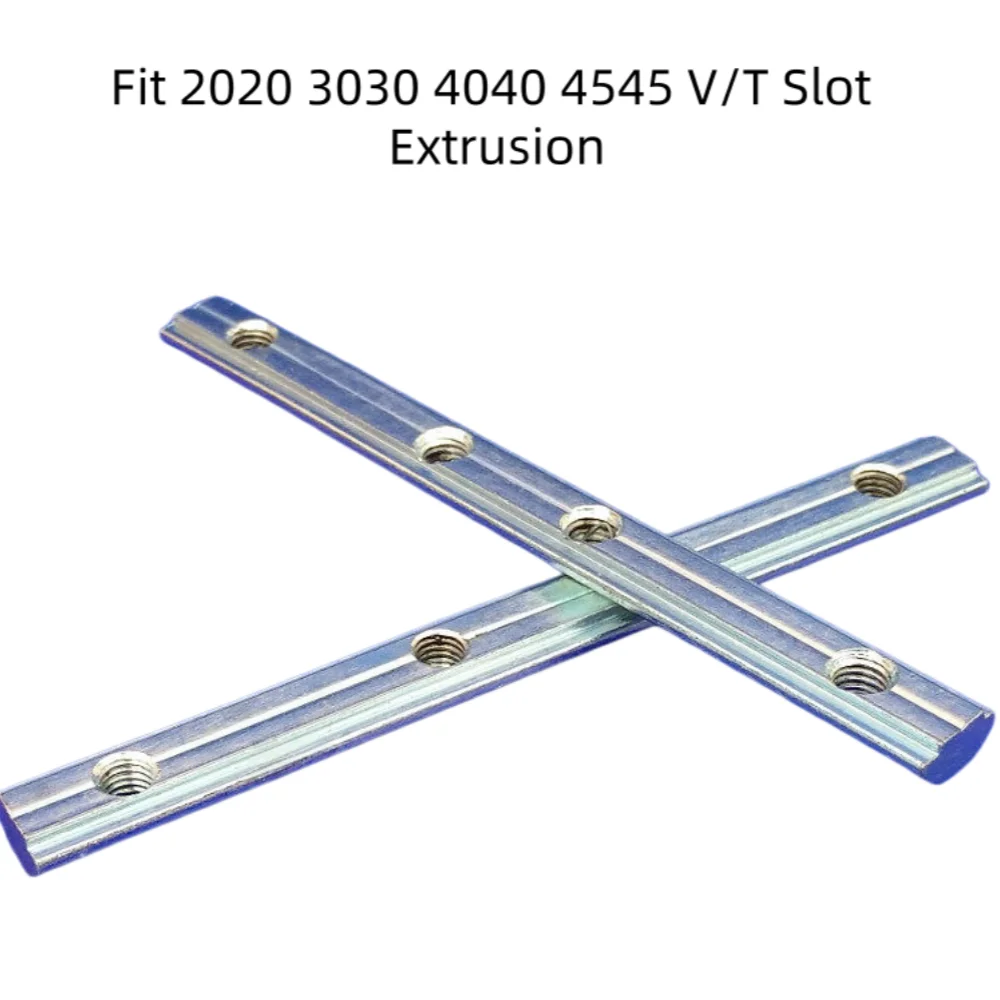 180 Degree Internal Straight Connector V Slot T Slot Aluminum Profile Joiner 2020 3030 4040 4545 With Screws