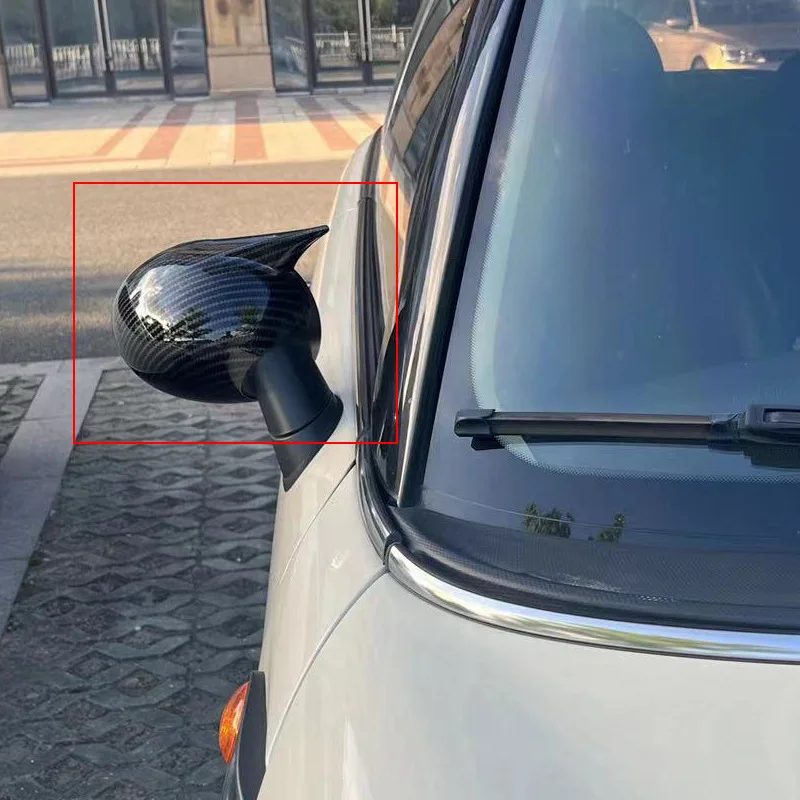 For 07-13 BMW mini-R55 reverse mirror shell, horn shaped rearview mirror cover, adhesive without folding