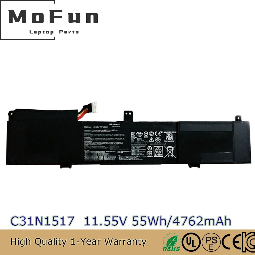 

Новый оригинальный аккумулятор C31N1517 для ASUS VivoBook Flip Q304U Q304UA Q303UA TP301 TP301U TP301UA TP301UJ 0B200-01840000