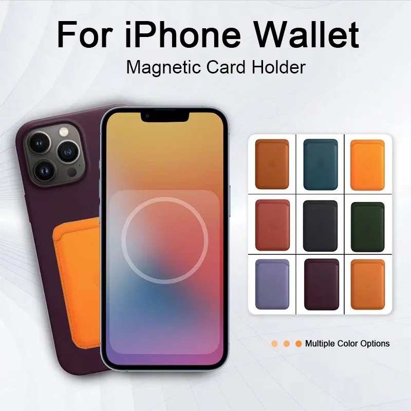 Magnetic Leather Wallet Case For iPhone 13 12 16 14 Pro Max Max Mini 15 Pro Card Holder Phone Bag Magnetic Cover Accessories