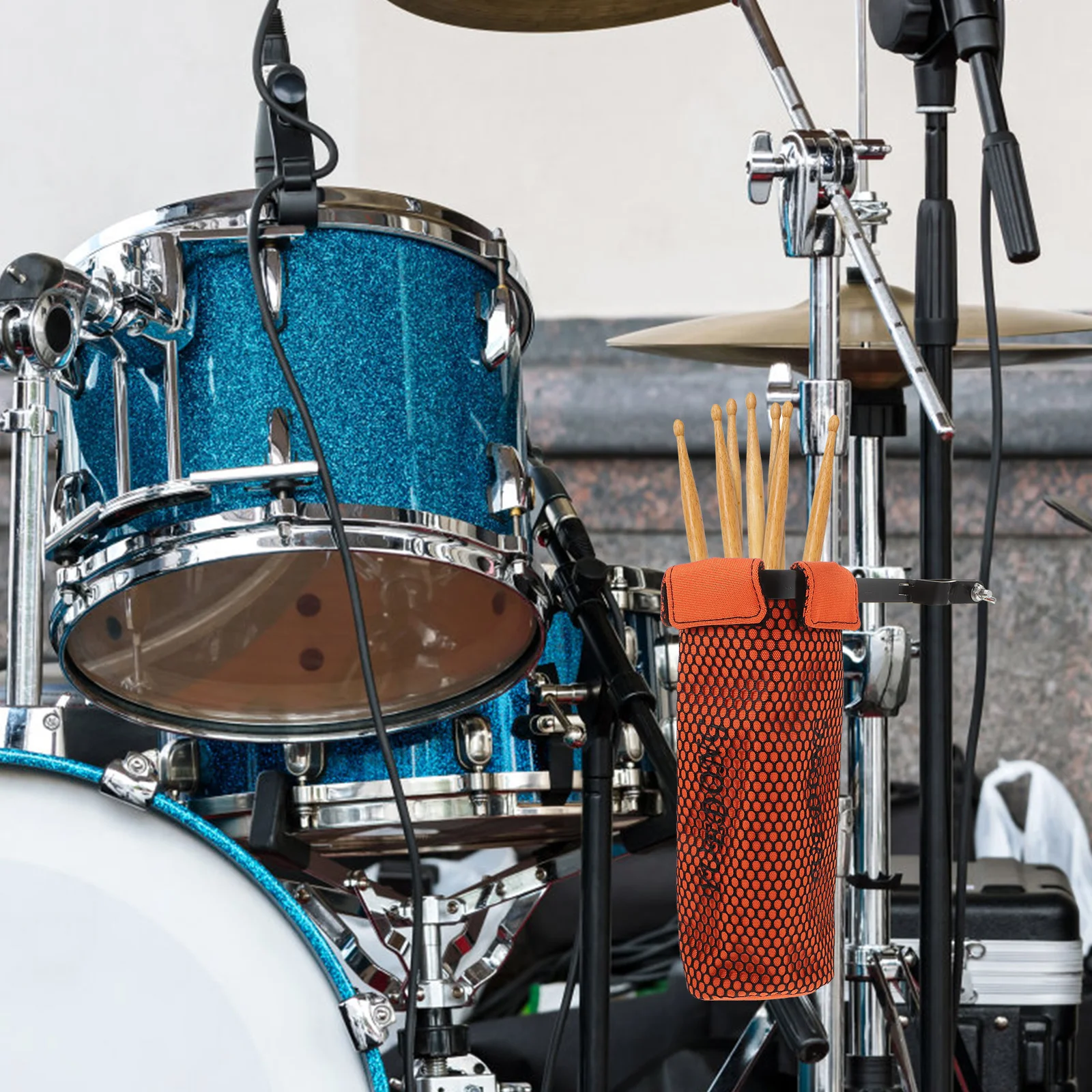 

1Pcs Practical Drumstick Case Orange Portable and Stylish Accessory Container Drumstick Barrel Drum Stick Holder