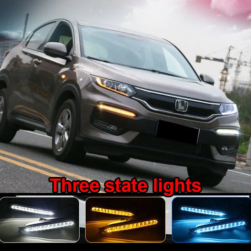 

2pcs For HONDA XR-V 2015-2018 Daytime Running Light Streamer Light Modification XRV LED Fog Light Car ETS Accessories