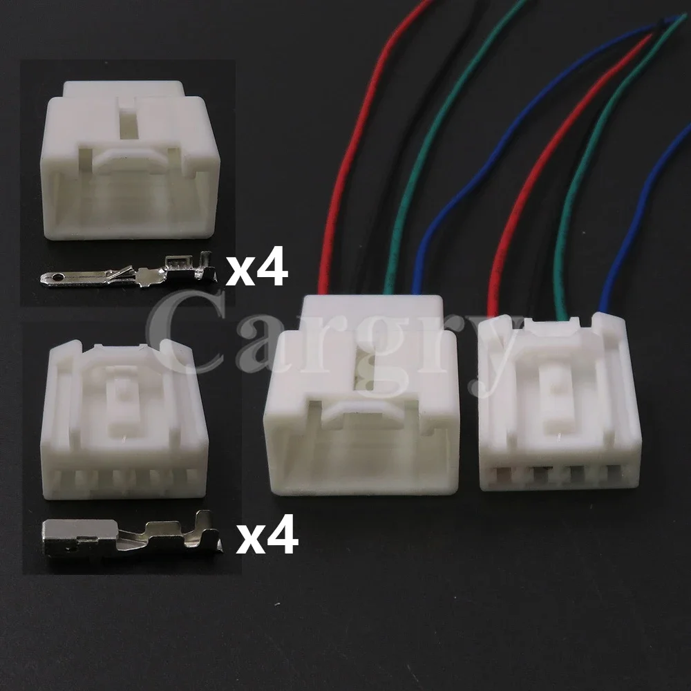 

1 Set 4P 7183-4347 AC Assembly Automotive Woofer Horn Cable Harness Socket For Ford Mondeo Mazda Auto Accessories