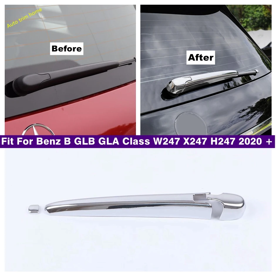 

Rear Trunk Window Windshield Wiper Cover Trim Strips Fit For Mercedes-Benz GLB 200 X247 2020 - 2024 ABS Chrome Car Accessories