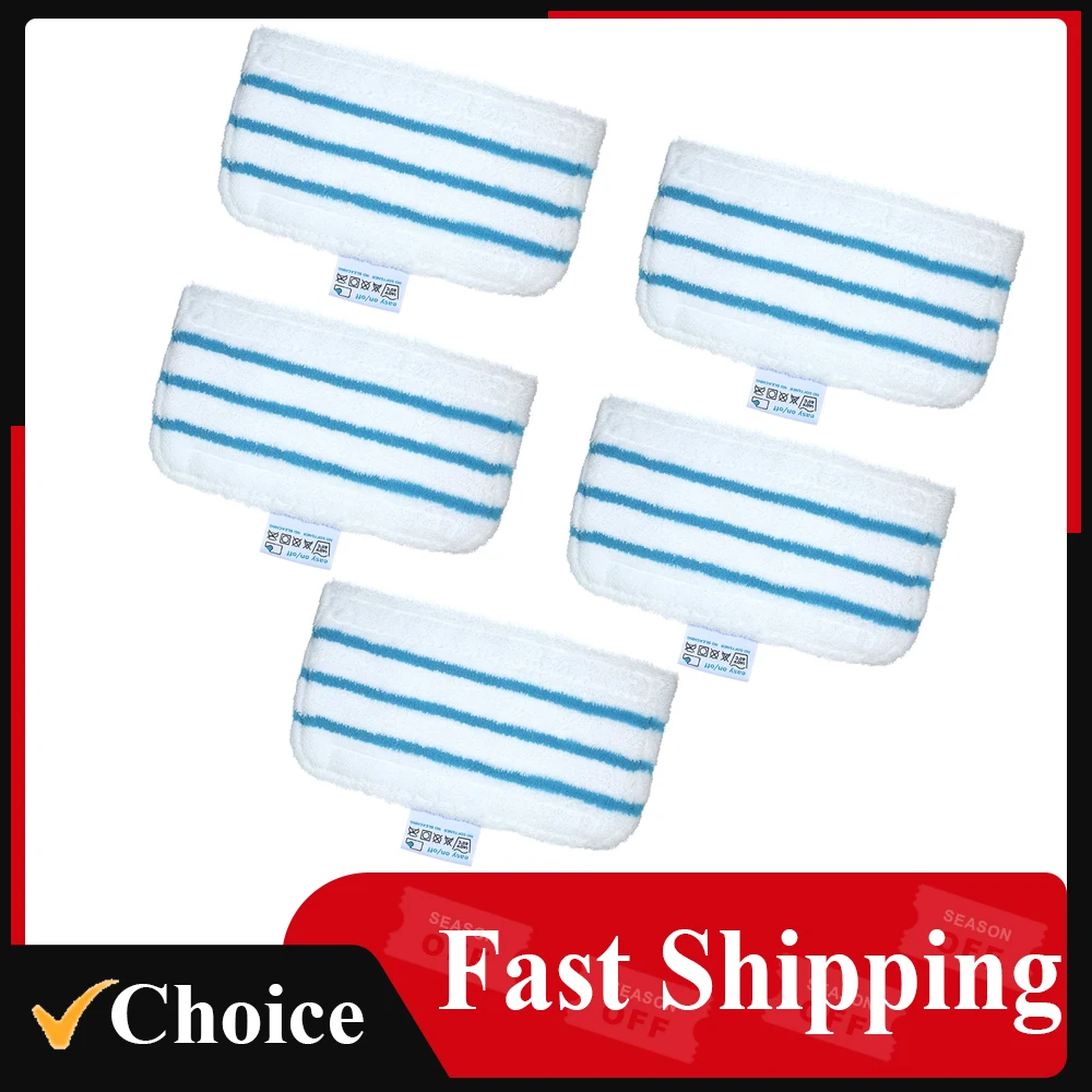 1 pcs/3 pcs/5 pcs Mopping Cloth Mop Pads for Black + Decker Steam Mop FSM1610/ FSM1630 Washable Mopping Pad Accessories