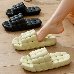 Women Bathroom Slippers Home Indoor Non-slip Unisex Soft Bottom Slipper Sandals Men Slippers Flat Leaky Quick-Drying Slippers