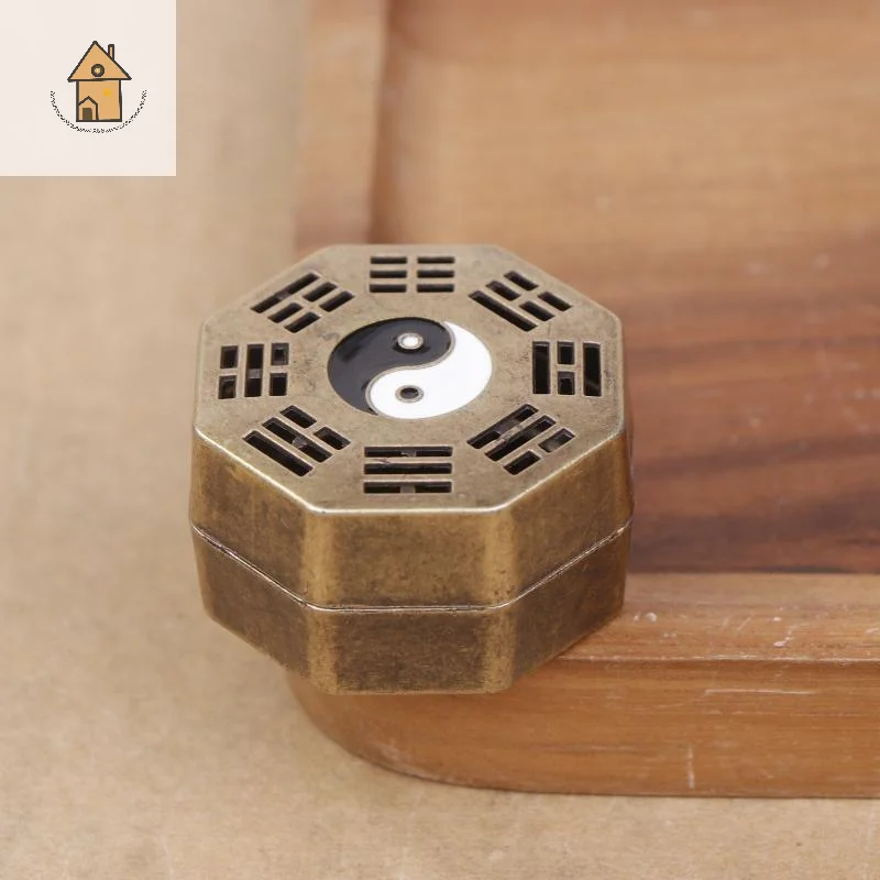 

The Eight Diagrams Sandalwood Incense Stove Copper Alloy Mini Incense Stove With Stainless Steel Incense Holder Incense Pan