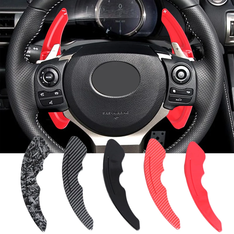 ABS Carbon fiber Car Steering Wheel Paddle Shift Extension For Lexus IS NX RC F SPORT Fsport IS200t IS250 IS300 IS350 IS300h