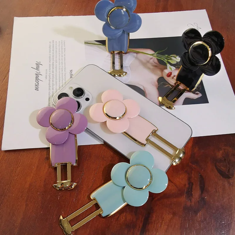 

Роскошный поворотный держатель ветряной мельницы с покрытием, кронштейн, аксессуары, универсальный удлинитель для мобильного телефона, подставка для галстука со скрытым цветком