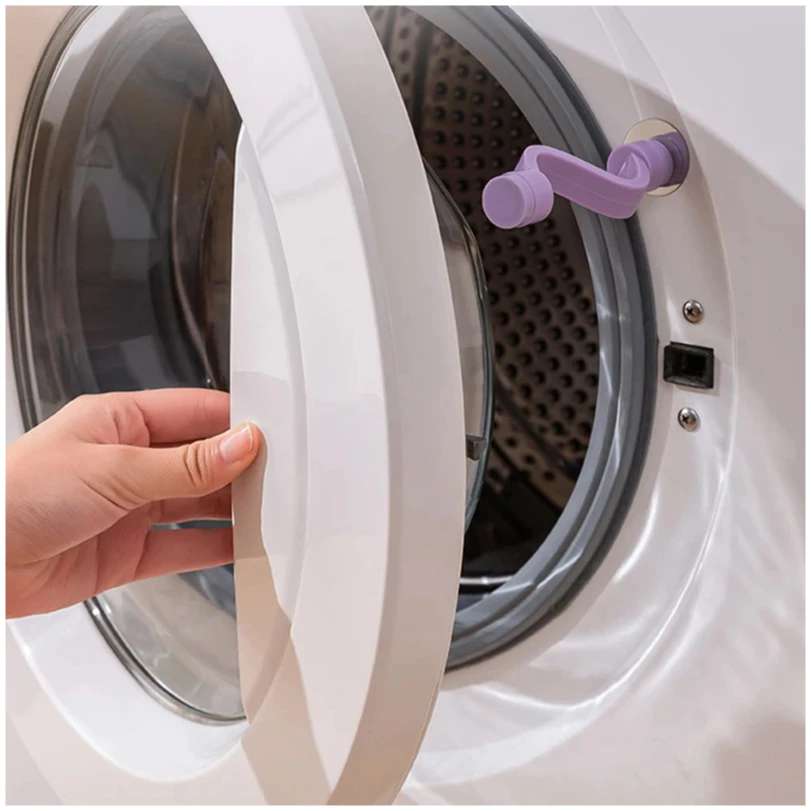 Silicone Washing Machine Door Safety Lock for Ventilated and Anti Mold Magnetic Laundry Keep Washer Door Open Clips