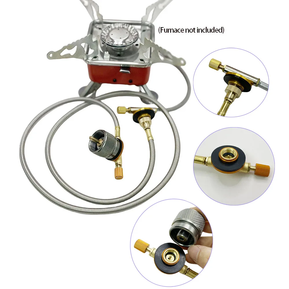 1Set Outdoor Camping Gas Stove Extension Tube Butane Gas Refill Adapter Cooking Picnic Camping Equipment Connector Accessories image 4