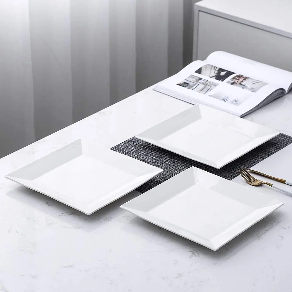 Classic Square 9.7-inch Dinner Plate Set of 3