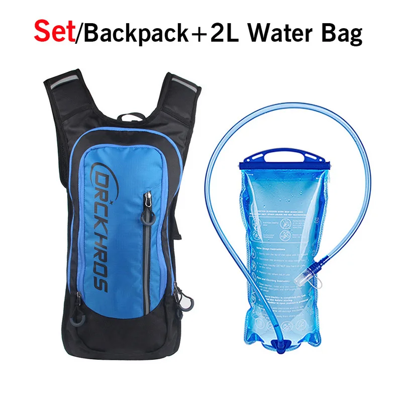 Outdoor Sports Running Water Bag Backpack Bike Riding Hydration Rucksack Hiking Climbing WaterBag Inner Bladder Knapsack 2L Set