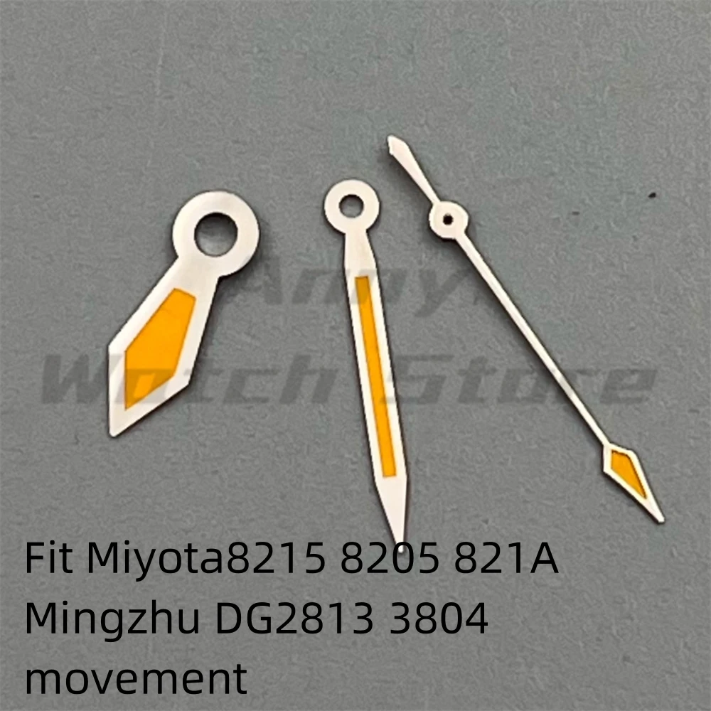 Silver Black Yellow Red Watch Hands Luminous Fit NH35 NH36 ETA 2824 2836 Miyota8215 8205 821AMingzhu DG2813 3804 PT5000 Movement image 3