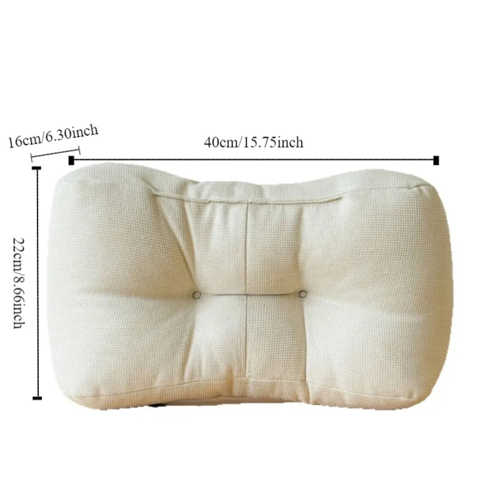 Relax Your Waist Soft Linen Waist Pillow Thickened Washable Lumbar Support Pillow Comfortable Back Cushion Desk Chair