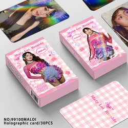 30 pz/set KPOP BINI Member Personal Holographic Lomo Cards MALOI MIKHA AIAH STACEY Selfie Laser photowcards Fans Collection Gifts