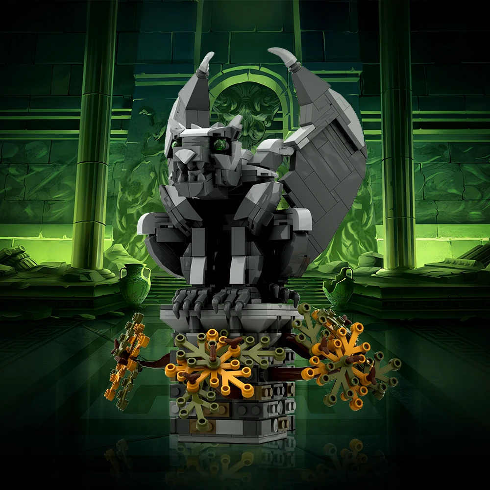 

MOC мифические существа V:Gargoyle строительные блоки настольная ролевая игра ужас Монстры игровые блоки креативный образовательный подарок для детей