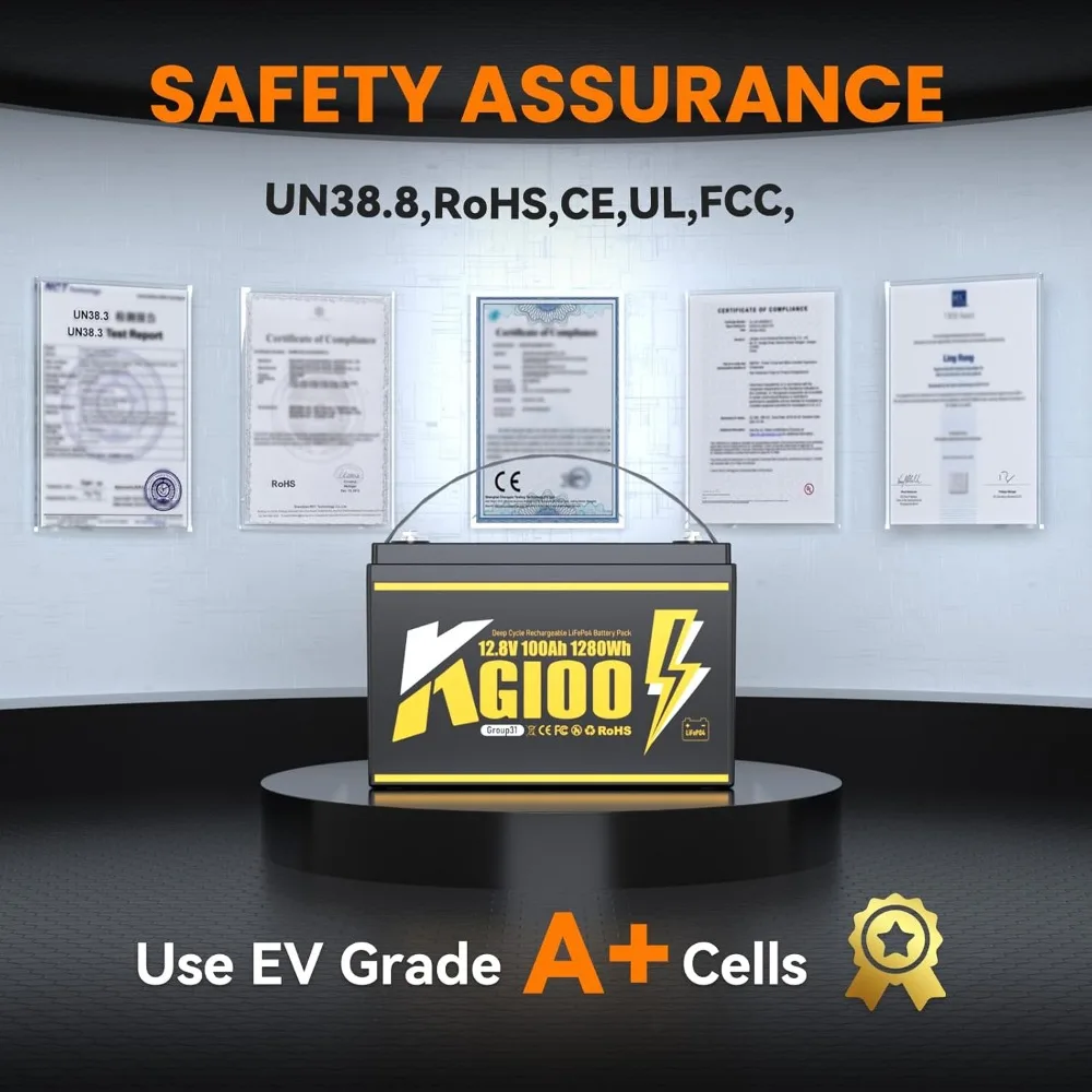 2Pack 12V 100Ah Bci…