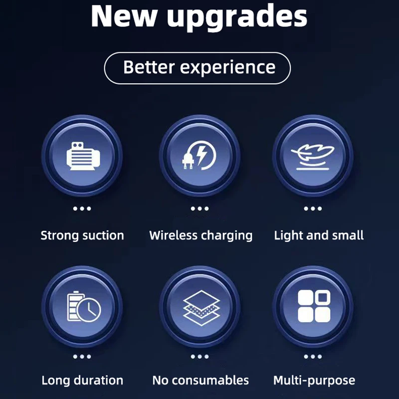 자동차 다목적 진공 청소기 휴대용 강력한 흡입력 충전식 자동차 및 가정 겸용 소형 무선 진공 청소기
